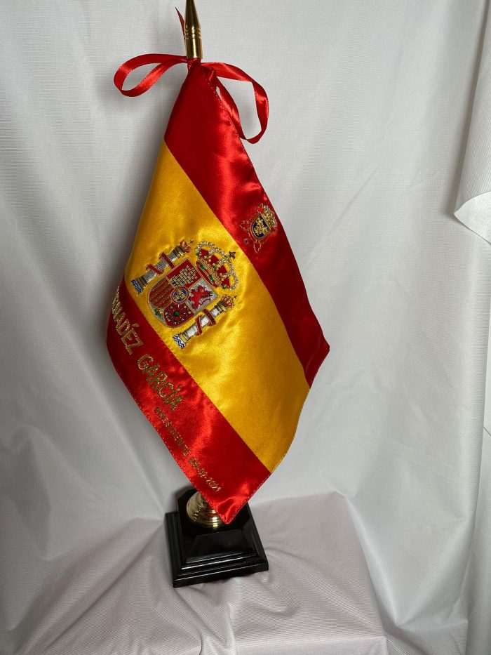 Bandera de sobremesa bordada