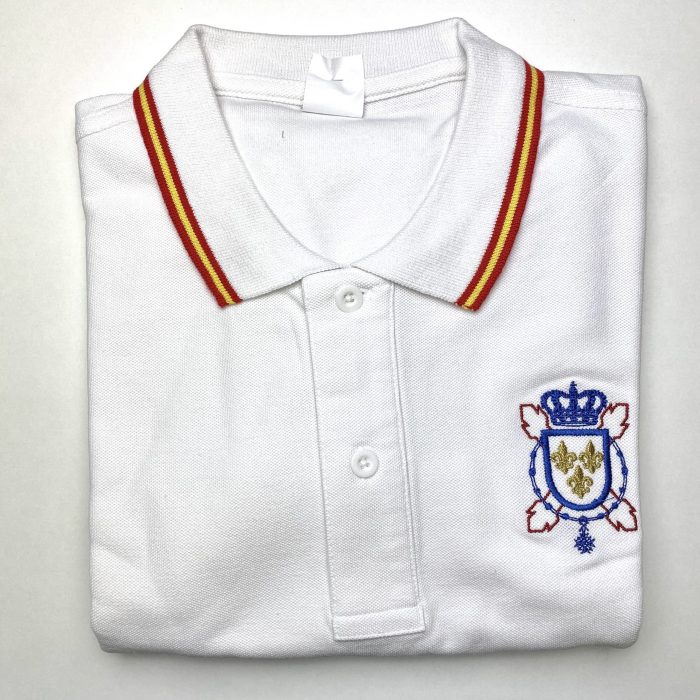 Polo blanco con Blasón bordado - Imagen 3