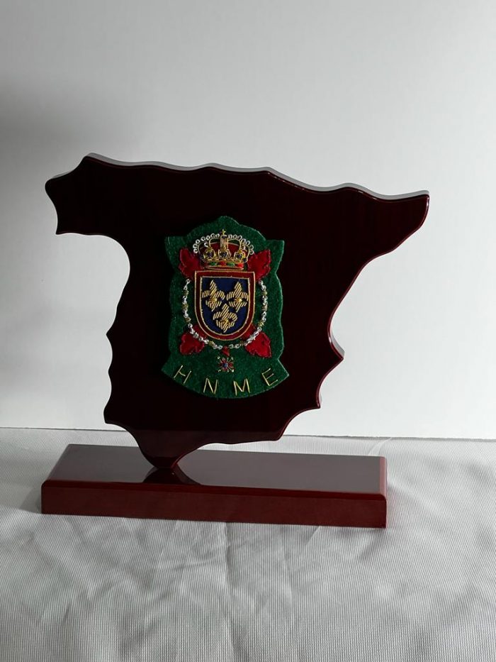 Metopa del mapa de España para sobremesa